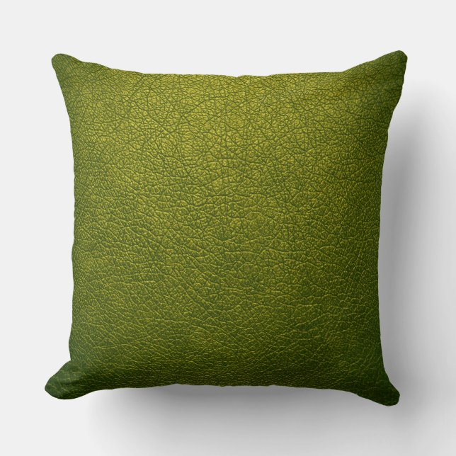 Coussin Cuir vert (Recto)