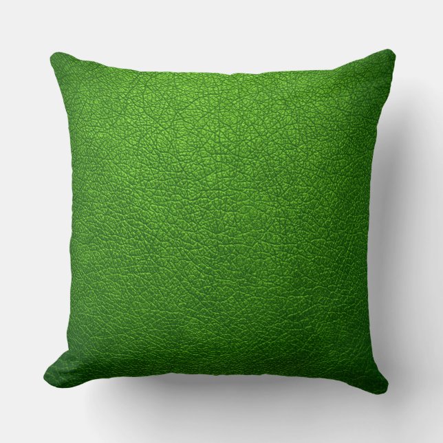 Coussin Cuir vert (Recto)