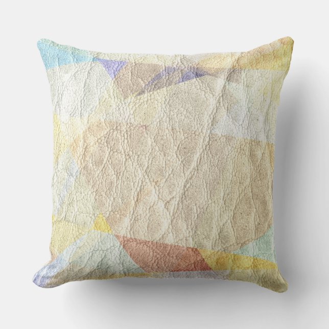 Coussin Cuir vintage #8 (Recto)