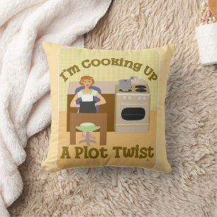 Coussin Cuire à la chemise Twist Rétro femme de ménage
