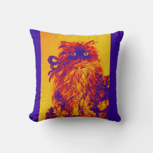 COUSSIN CUISINE AVEC ROSES BLEU JAUNE