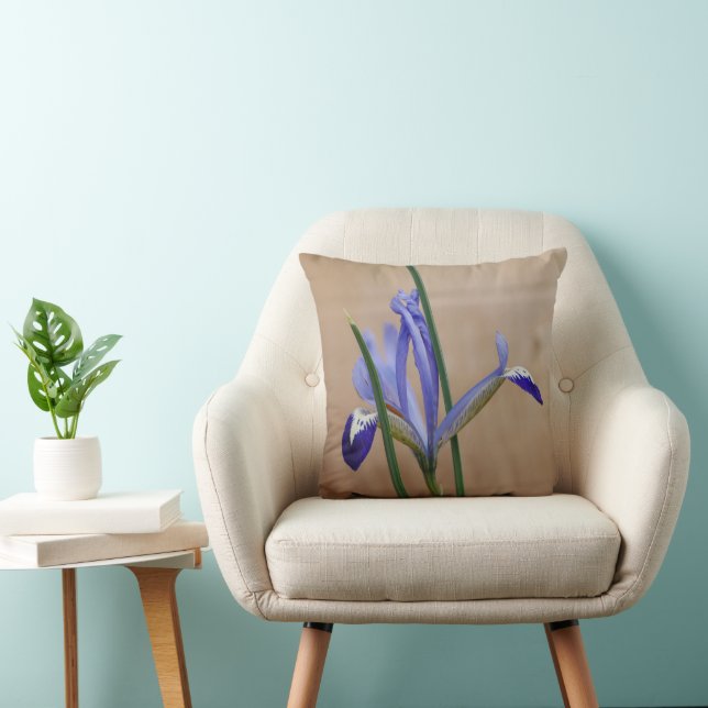 Coussin Cuisine bleue Iris Reticulata (Chaise)