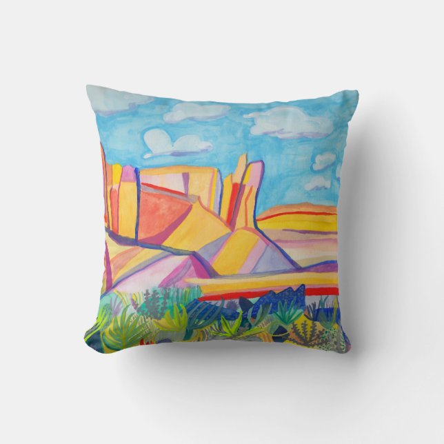 Coussin Cuisine colorée Mesa Paysage Peinture (Recto)