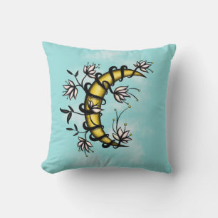 Coussin Cuisine Crescent Lune Floral Wiccan