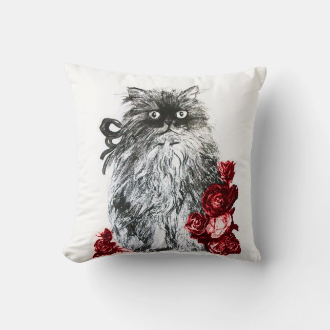 COUSSIN CUISINE, CUISINE AVEC ROSES ROUGES BLANCS (Recto)