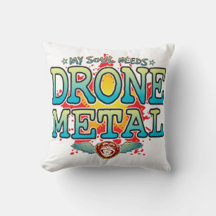 Coussin Cuisine d'âme en métal de drone
