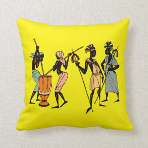 Coussin Cuisine et danse des femmes africaines