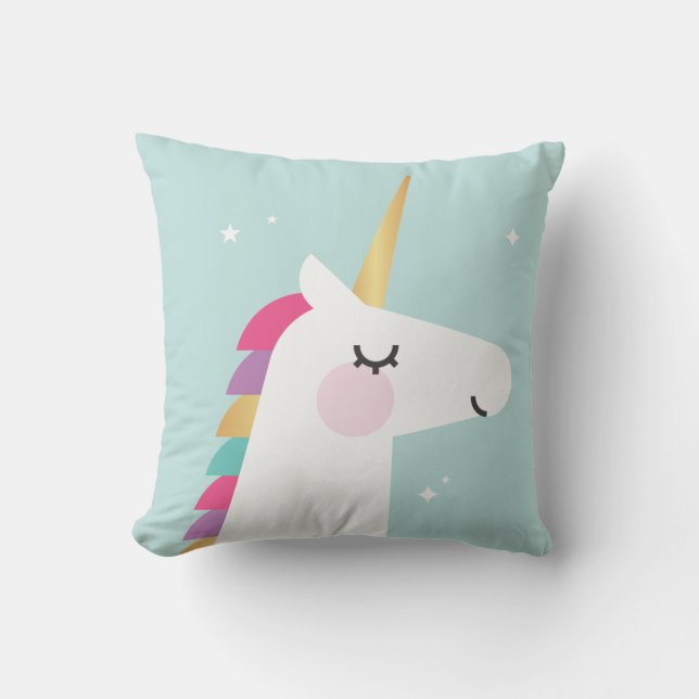 Coussin Cuisine et moderne Rainbow Unicorn (Recto)