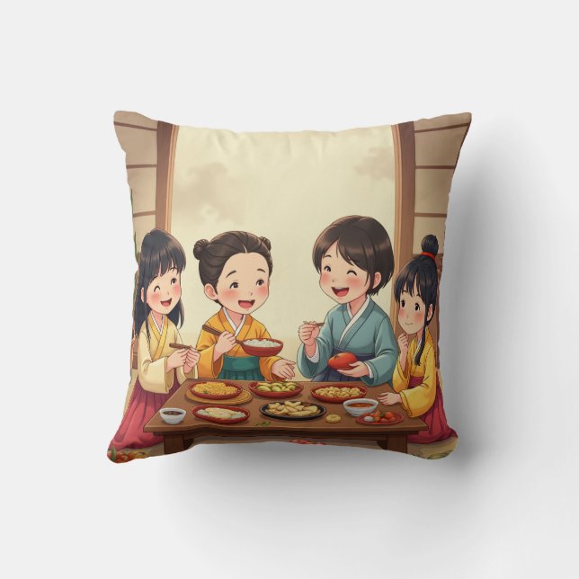 Coussin Cuisine et table de Chuseok (Verso)