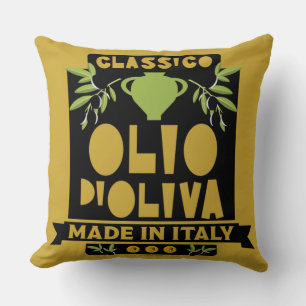 Coussin Cuisine italienne d'huile d'olive