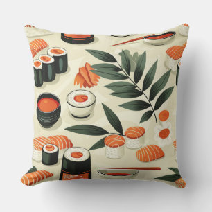 Coussin Cuisine japonaise, petits pains, sushi, sushi stic