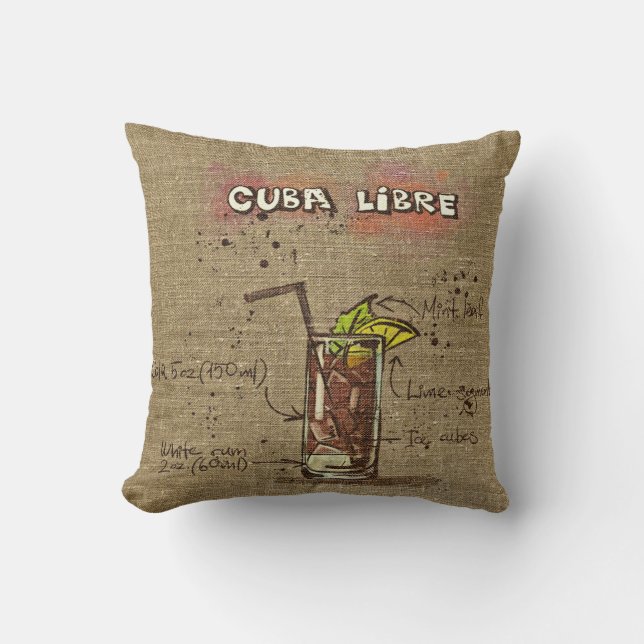 Coussin Cuisine Libre/Caipirinha Recette Cuisine (Recto)