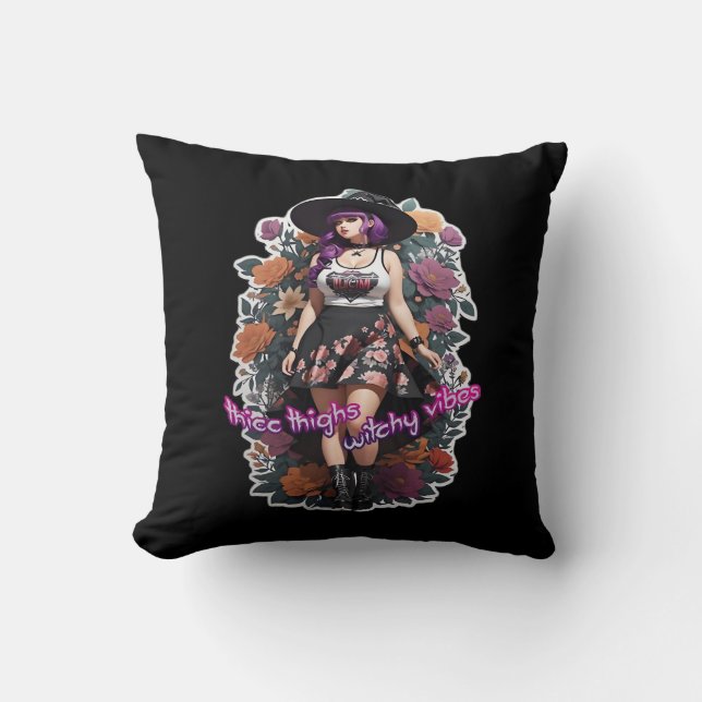 Coussin Cuisse Thicc Vibes de cuisine - Whimsigoth Witch-C (Recto)