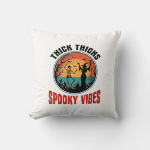 Coussin Cuisses Épaisses Vibes Sombres Design Halloween Vi