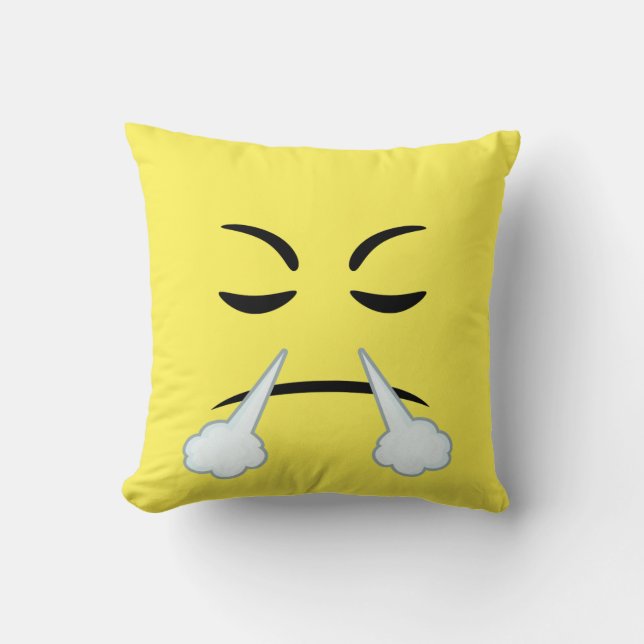 Coussin Cuisson à la vapeur d'Emoji (Recto)