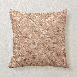 Coussin Cuivre scintillant de cristaux de maquillage rose