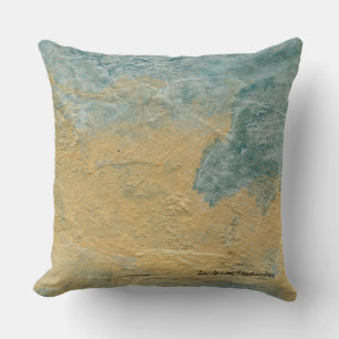 Coussin Cuivre Turquoise Faux Pierre Motif Jeu d'oreillers