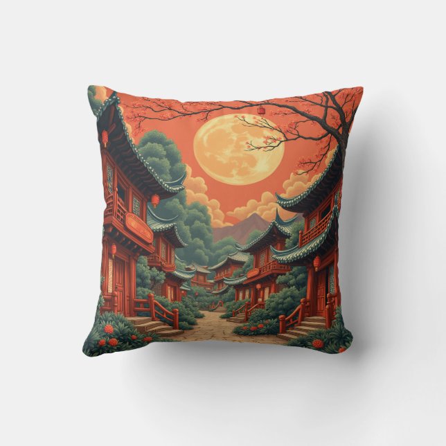 Coussin Culture chinoise, couronne de reine haut de gamme, (Verso)