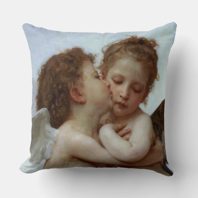 Coussin Cupidon et psyché comme enfants (Recto)