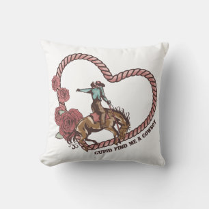 Coussin Cupidon Me Trouve Un Cowboy