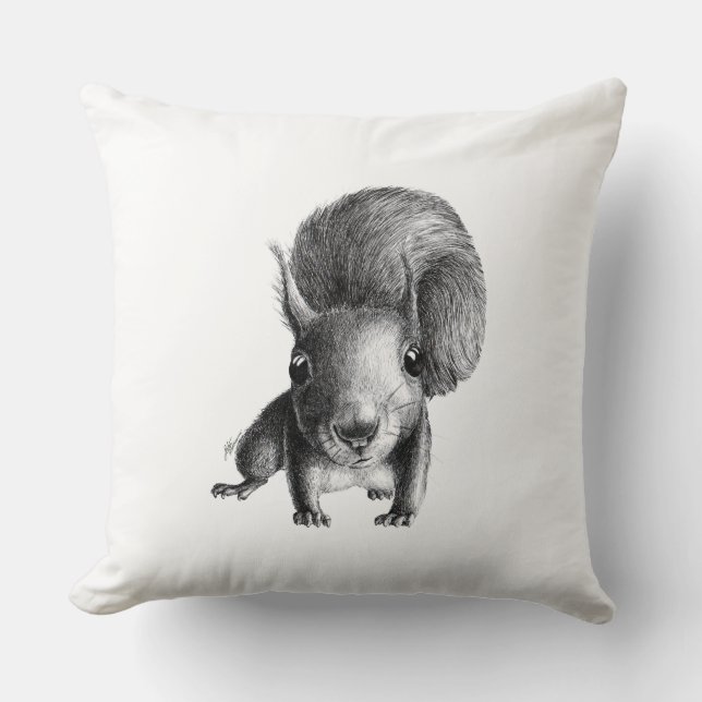 Coussin Curieux et Nosy Squirrel (Recto)