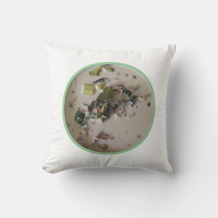 Coussin Curry vert thaïlandais [แ ก ง เ ขี ย ว  de la ห] .