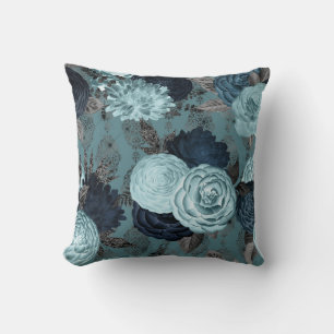Coussin CUSHION DE HAMPTONS BLEU FLORAL vintage