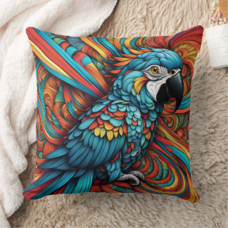 COUSSIN CUSHION DE PARROT ABSTRAIT
