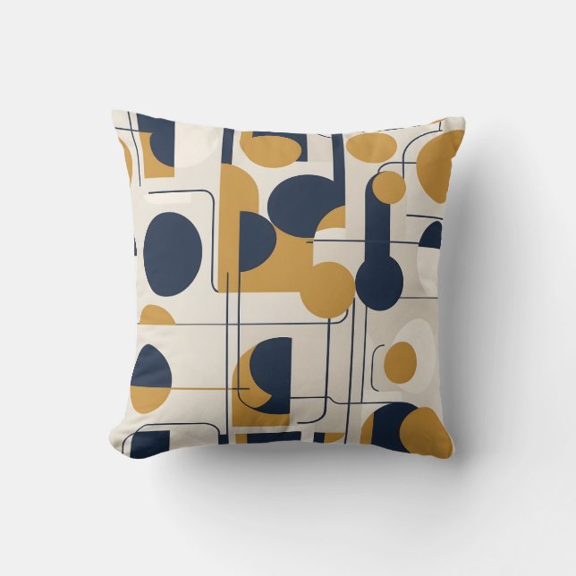 Coussin Cushion d'harmonie circulaire moderne (Recto)