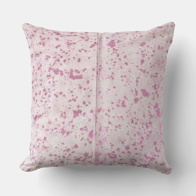 Coussin Cushion d'impression rose et argent (Recto)
