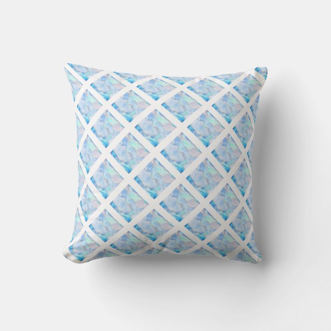 COUSSIN CUSHION EN MARBRE DE GRILLE EN HAMPTONS BLANC CLAI (Recto)