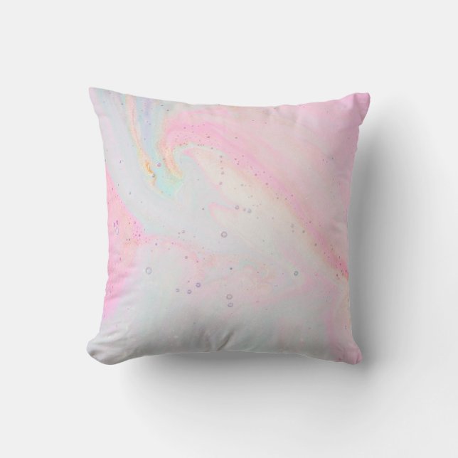 COUSSIN CUSHION INSPIRÉ EN MARBRE PASTEL RAINBOW (Recto)