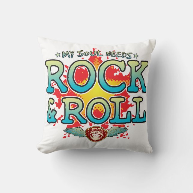 Coussin Cushion Rock & Roll Soul (Recto)