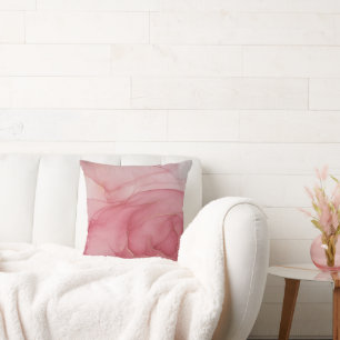 COUSSIN CUSHION ROSE EN MARBRE FUSHIA