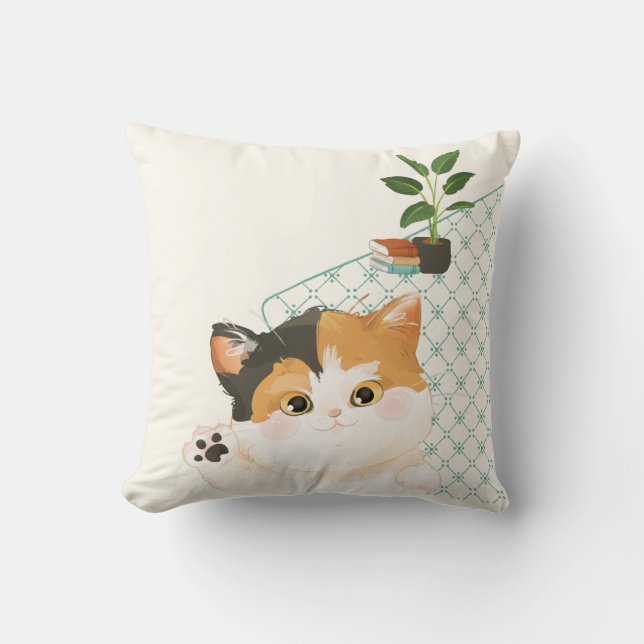 Coussin [Custom[ A Cat's Day - Bonjour! (Recto)