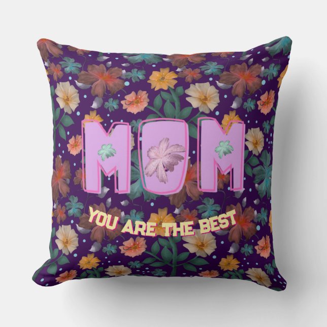 Coussin Custom and personalized mother's day gift  lumbar (Recto)