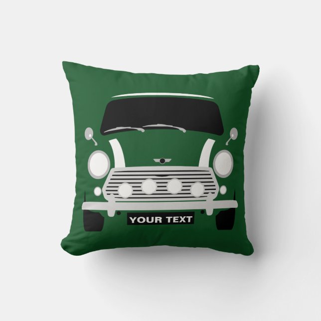Coussin Custom Classic vieux British Mini voiture (Recto)