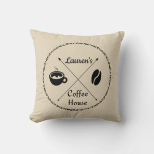 Coussin Custom Coffee House Pillow