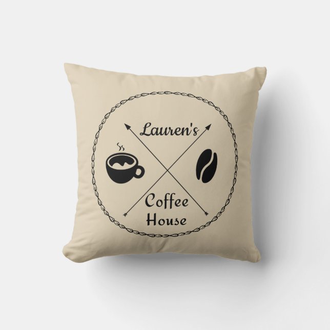 Coussin Custom Coffee House Pillow (Recto)