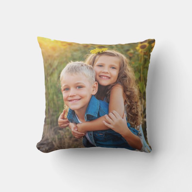 Coussin Custom Double Sided Family Photo (Recto)