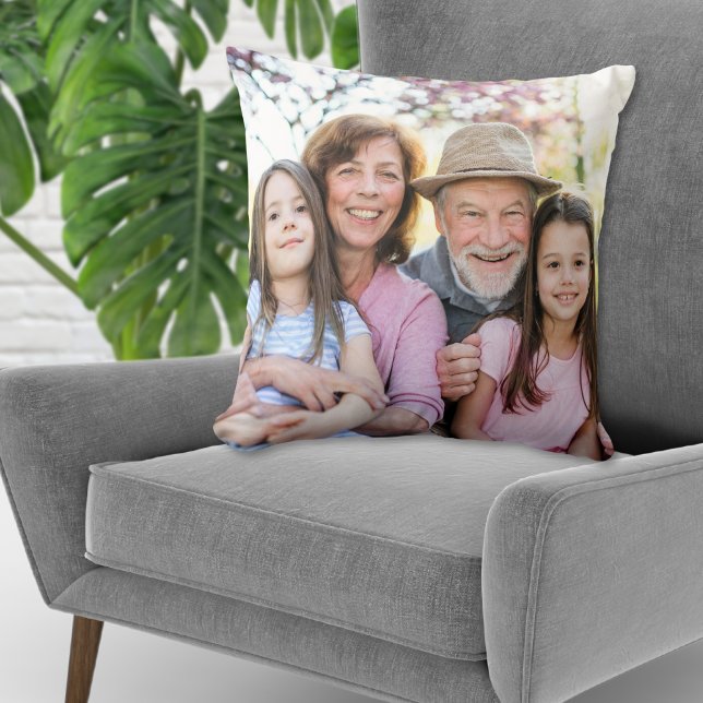 Coussin Custom Double Sided Family Photo (Custom Double Sided Family Photo Throw Pillow )