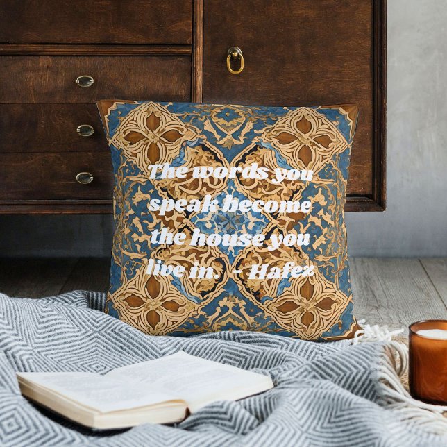 Coussin Custom Nowruz Iran Nouvel An Cadeau Khatam Art (Custom Nowruz Iranian New Year Gift Khatam Art)