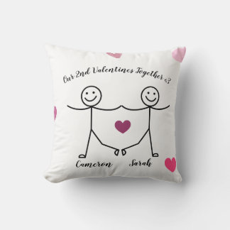 Coussin  Custom Personalized Valentines Pillow 