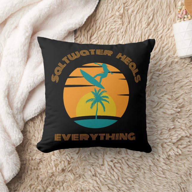 Coussin custom pillow for surf lover (Couverture)