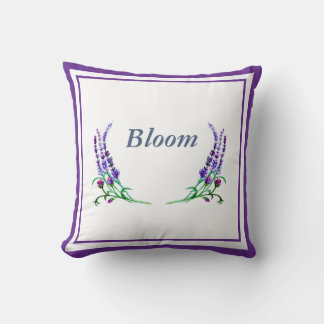 Coussin Customizable Floral Accent Pillow