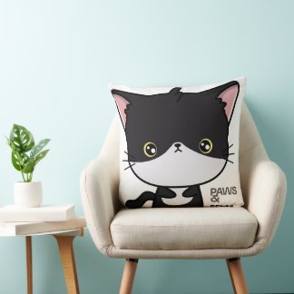 Coussin Customizable Paws & Relax Cat