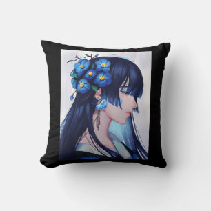 Coussin Cute Anime Girls Japonais Costume esthétique Cadea