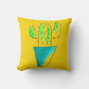 Coussin Cute art plante mexicain de cactus
