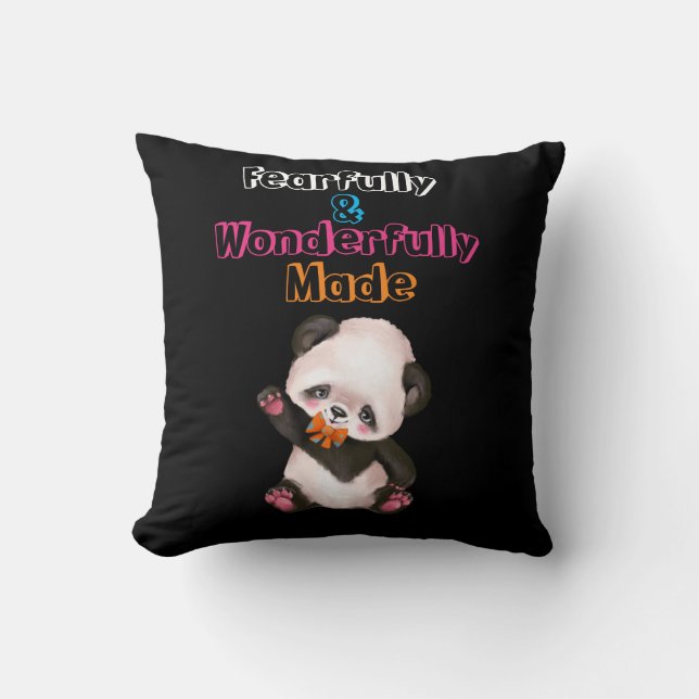 Coussin Cute Avec Peur Et Merveilleusement Fait (Recto)