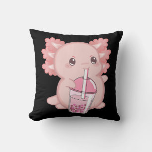 Coussin Cute Axolotl Japonais Fraise Lait Anime rose K
